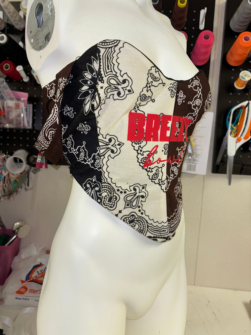 Breezy Bowl Bandana Corset Top