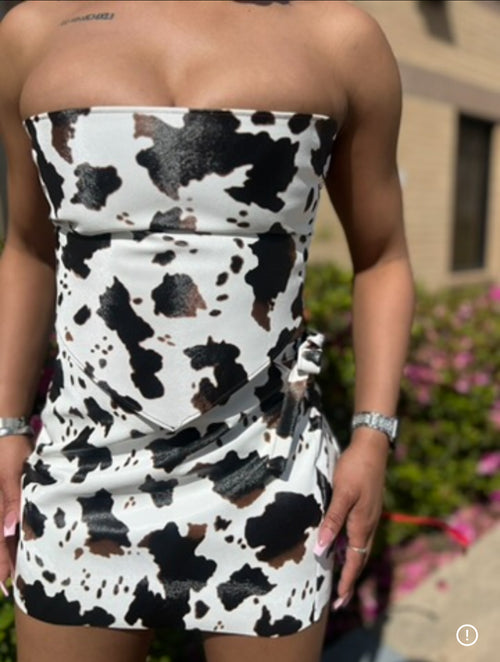 Cowboy Cowprint Set (Skirt)