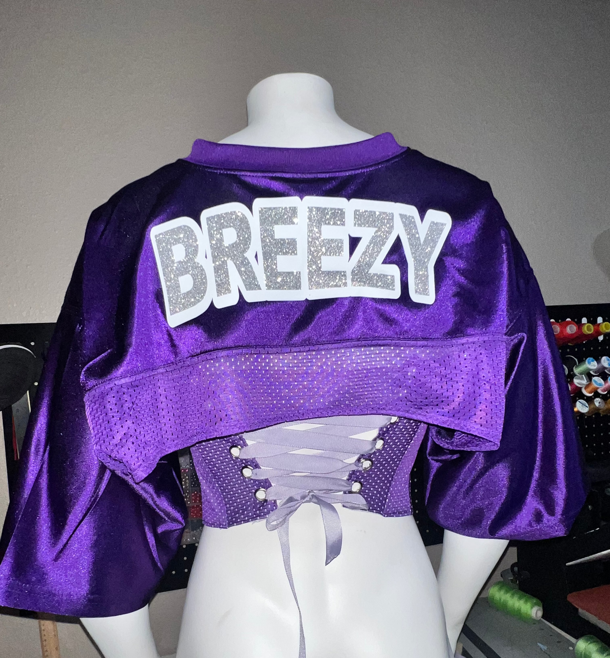 Breezy Bowl Netted Jersey Corset