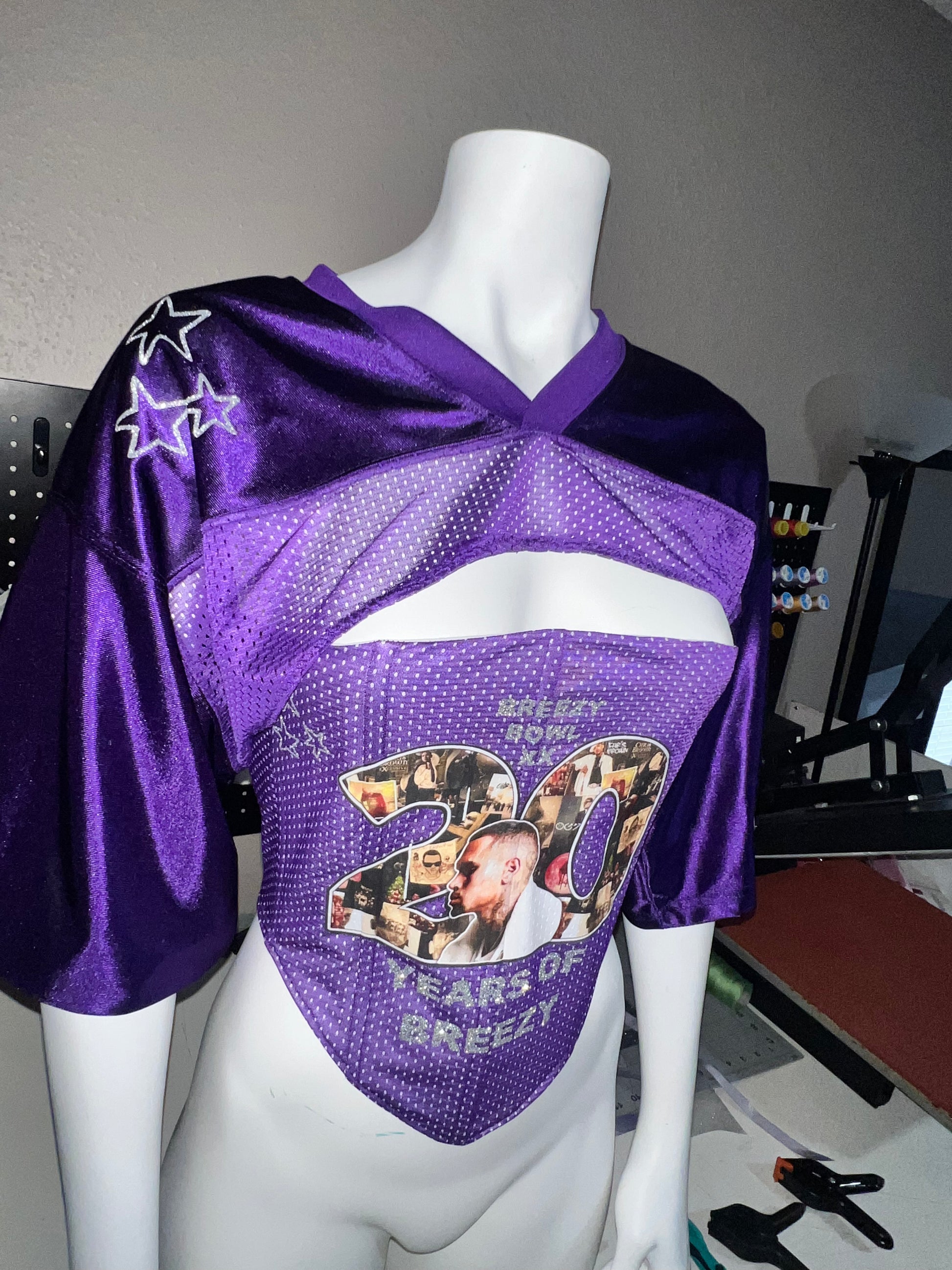 Breezy Bowl Netted Jersey Corset